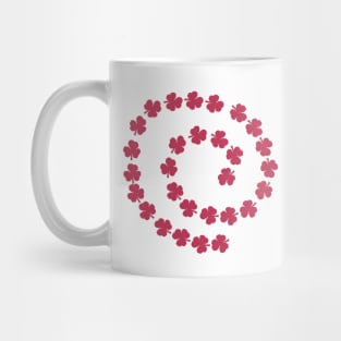 Viva Magenta Shamrock Spiral St Patricks Day Mug